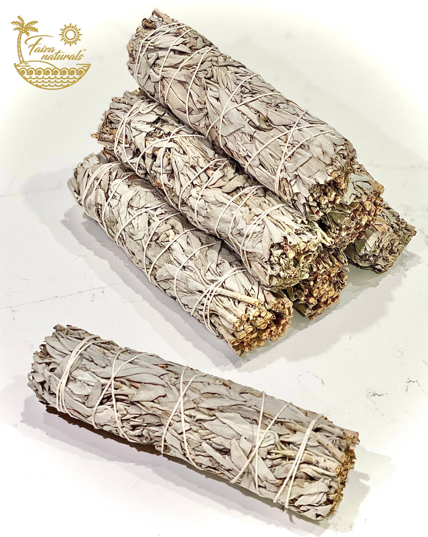 7 inch White California Sage Bundles- White Sage from Farm