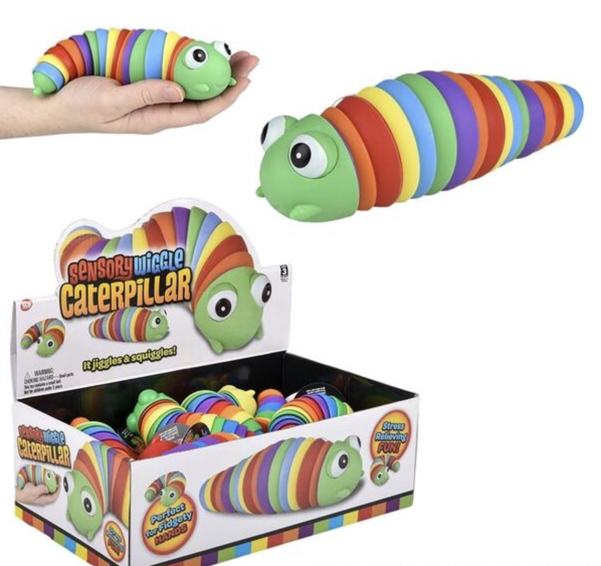 7" WIGGLE SENSORY CATERPILLAR
7" WIGGLE SENSORY CATER