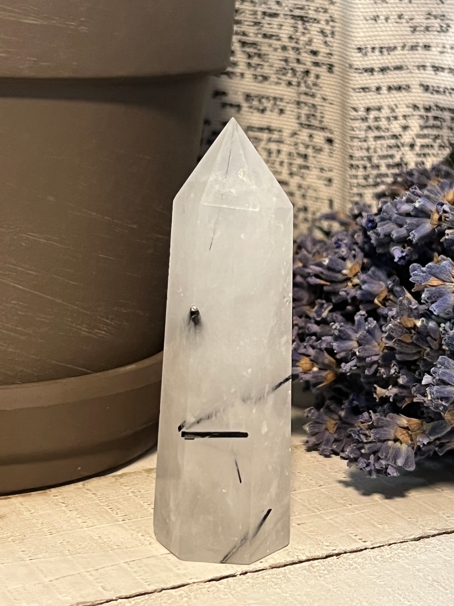 Tourmaline Quartz Wand