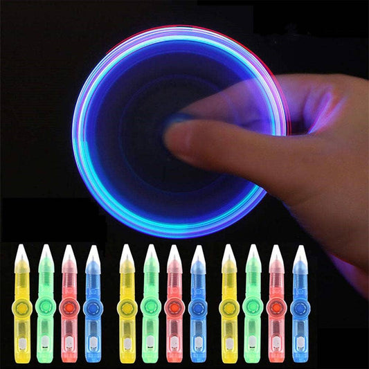 3-In-1! LED colorful light Fidget Spinning Pen