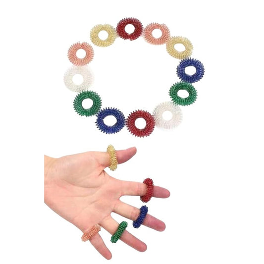Spiky Sensory Acupressure Fidget Finger Ring Toy